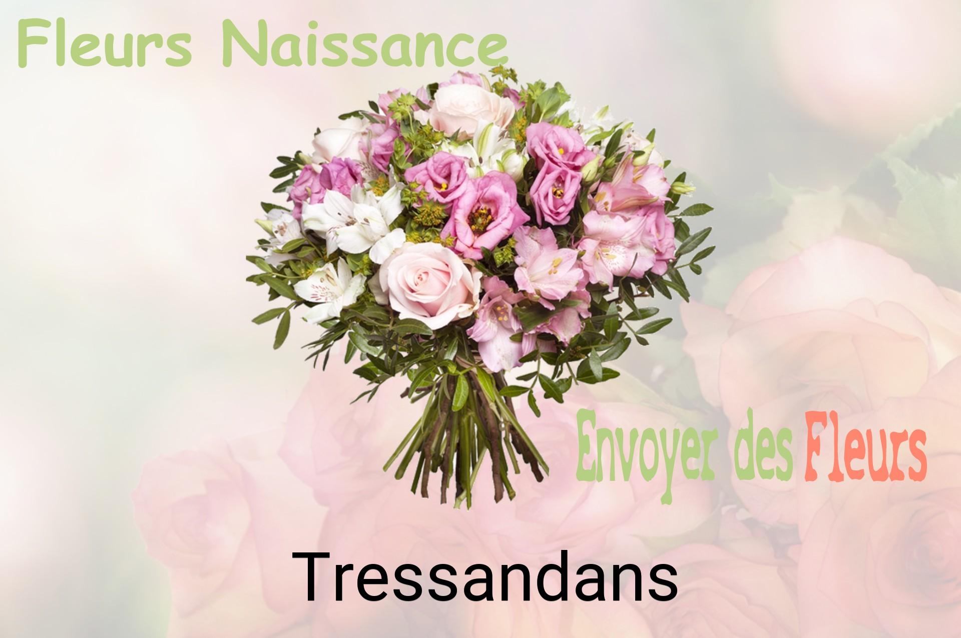 Bouquet de fleurs de naissance livré à Tressandans